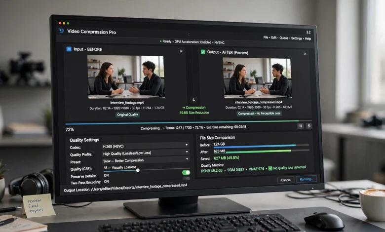 compress videos without losing quality