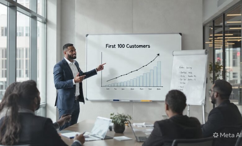 how to get your first 100 customer