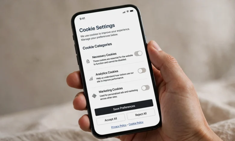 Website cookies